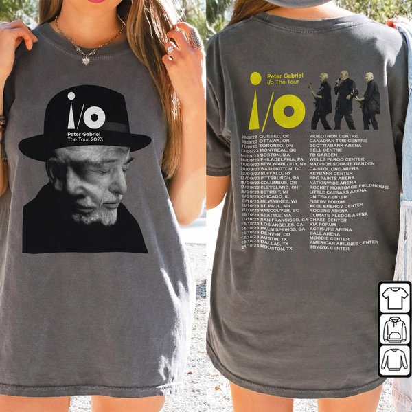 Peter Gabriel 73Rd Anniversary 1950-2023 Tour Shirt, Io The Tour Music Shirt-image
