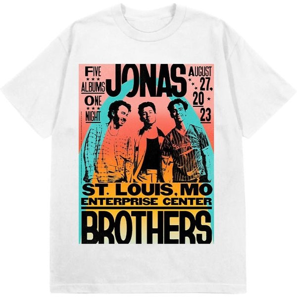Jonas Brothers Jonas Brothers Merch Shirt, Five Albums One Night Tour Shirt-image