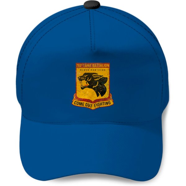 761St Tank Battalion - Black Panthers V03 - Tank Battalion - Baseball Cap-image
