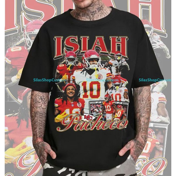 Vintage 90S Graphic Style Isiah Pacheco T-Shirt, Isiah Pacheco Tee-image