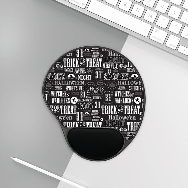 Spooky Halloween Mouse Pad With Wrist Rest-image