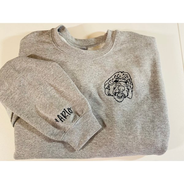 Personalized Dog Lover Embroidered Sweatshirt-image