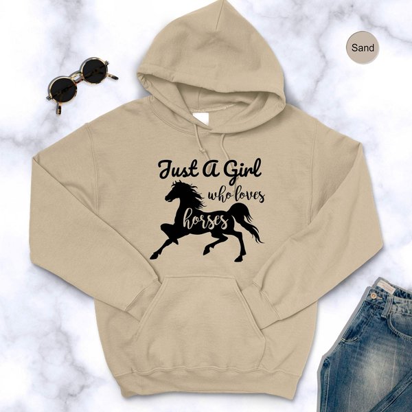 Just A Girl Who Loves Horses Long Sleeve Sweatshirt-image