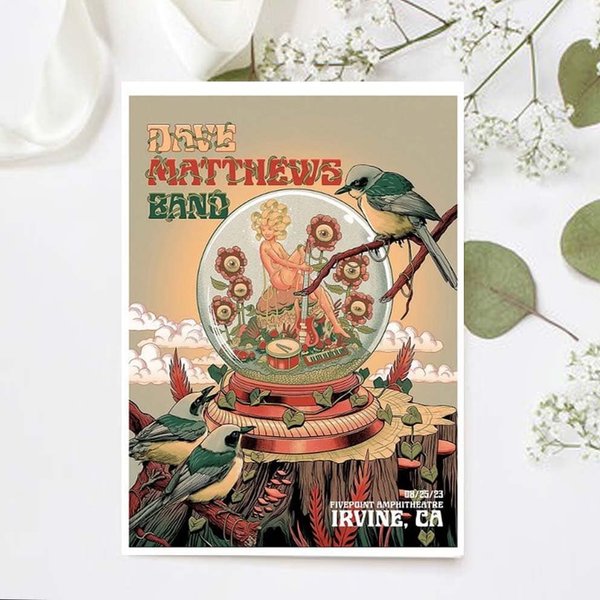 Dave Matthews Band Tour Irvine Ca August 25 2023 Poster-image
