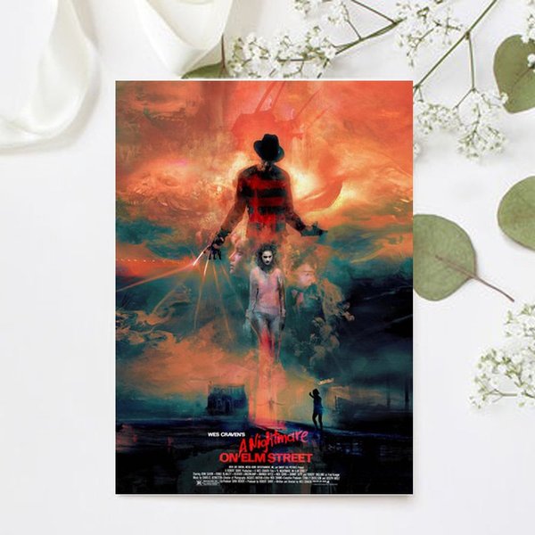 A Nightmare On Elm Street Horror Movie Poster-image
