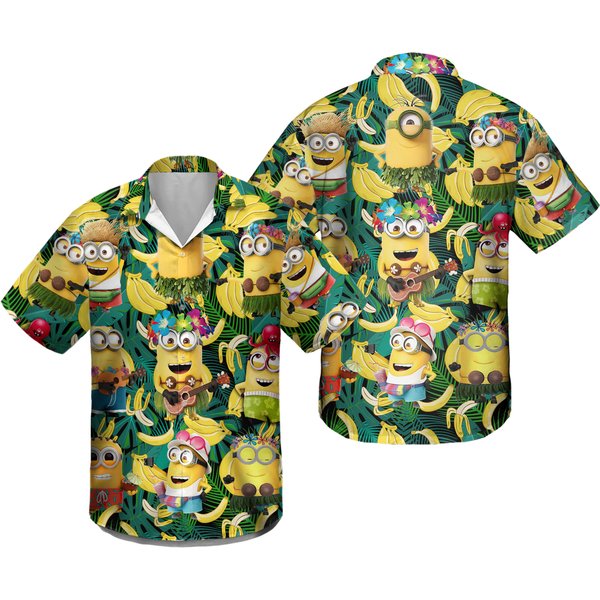 Minions Banana Hawaiian Shirt-image