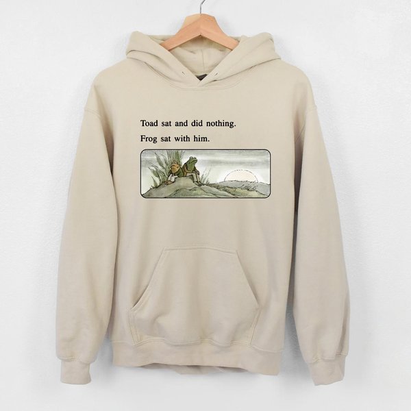 Frog And Toad Hoodie, Meme Cottagecore Aesthetic, Gift For Friend-image