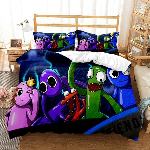 Rainbow Friends Bedding Set - Duvet Cover, Rainbow Friends-image