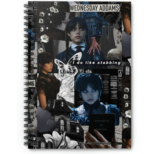Wednesday Addams - Spiral Notebook - Ruled Line-image