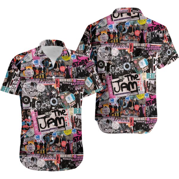 Music Rock Band The Jam 3D Printed Hawaiian Shirt-image