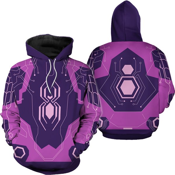 Spider Byte 3D Full Over Print Hoodie-image