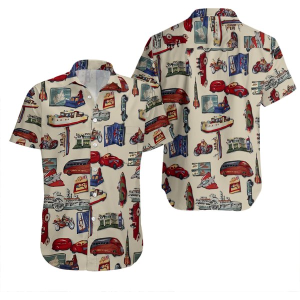 Vintage Reyn Spooner American Classics Beige Button Front Shirt-image