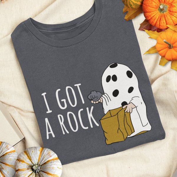 I Got A Rock T-Shirt, Charlie Brown Halloween Shirt-image