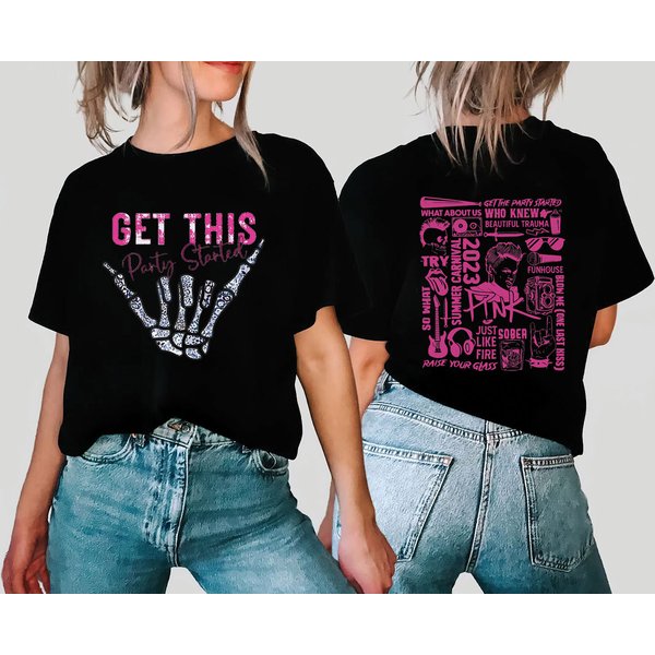 Pink Tour Get This Party Started Shirt, Pink Singer Summer Carnival 2023 Tour-image
