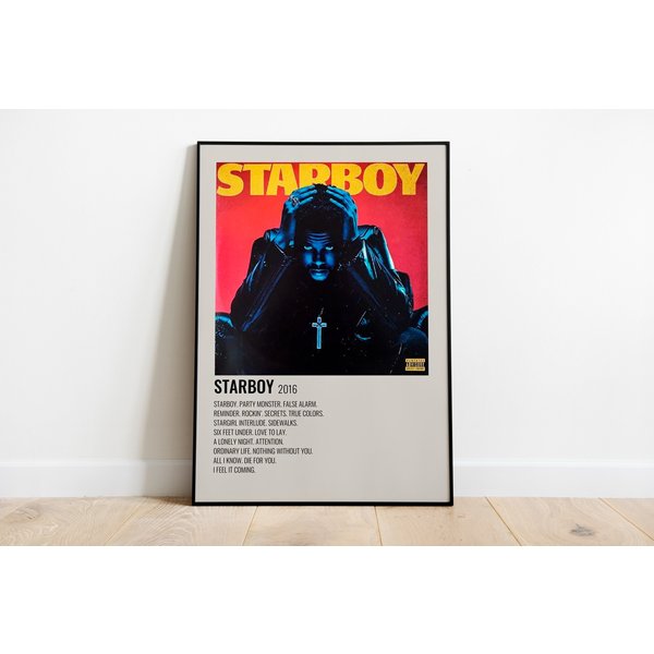 Abums The Weekend Poster, Rapper Graphic Poster-image