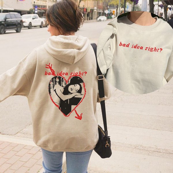Olivia Bad Idea Right Hoodie, Guts Olivia Track List Hoodie