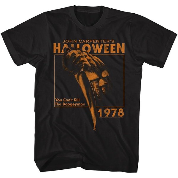 Halloween Movie Can't Kill The Boogeyman '78 Mens Black Short Sleeve T Shirt-image
