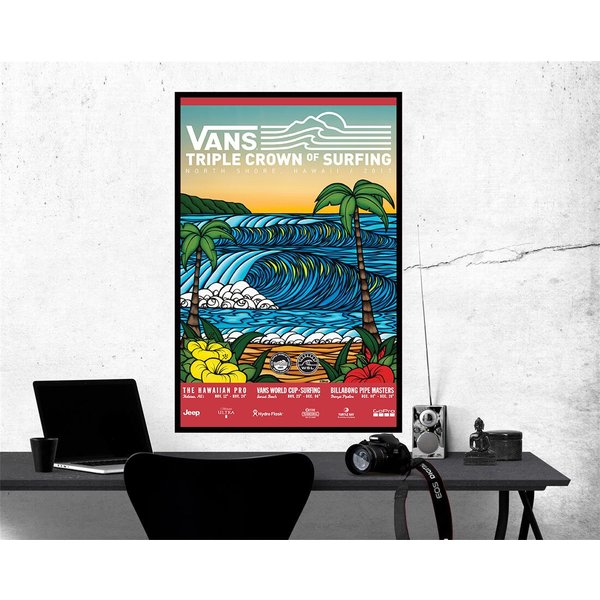 Triple Crown Of Surfing North Shore Hawaii Poster-image