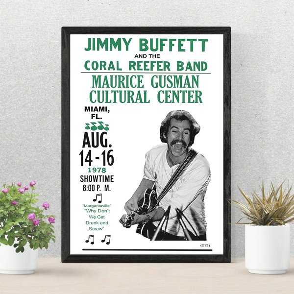 Vintage Jimmy Buffett Concert Poster-image