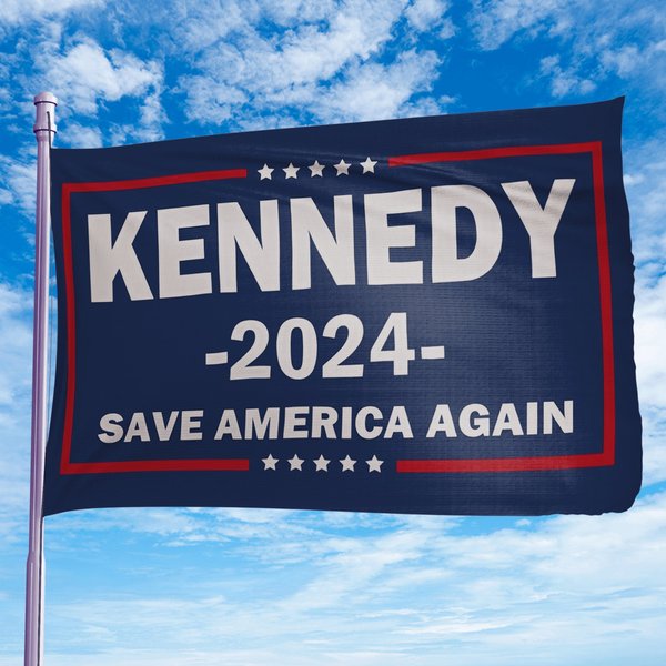 Kennedy 2024 Flag, Kennedy Jr House Flags, 2024 Election Flag-image