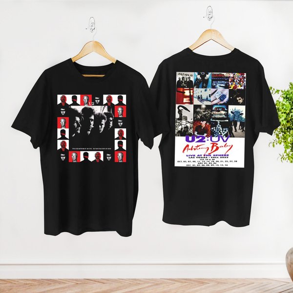 Tour 2023 U2 Band Unisex Shirt, Achtung Baby Live At Sphere Shirt, Classic Rock U2 Concert-image