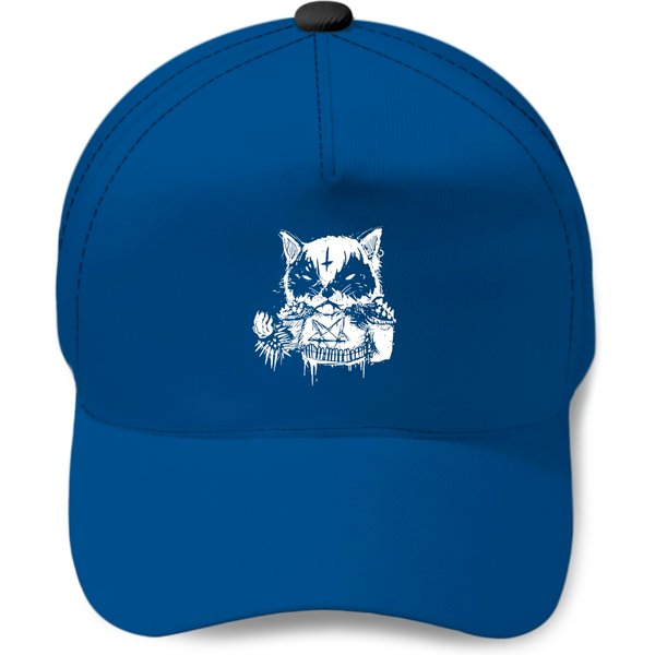Cat Metal - Black Metal Baseball Cap-image