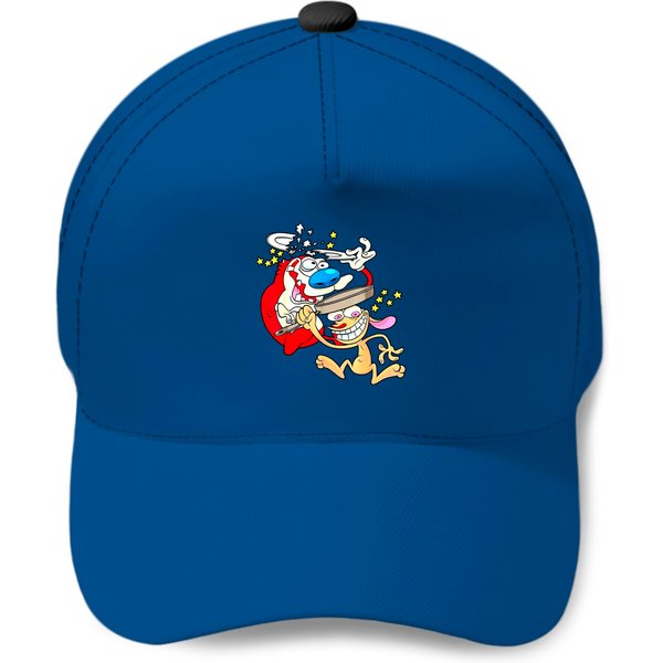 Many Stars Ren And Stimpy The Show Art Smile Baseball Cap-image