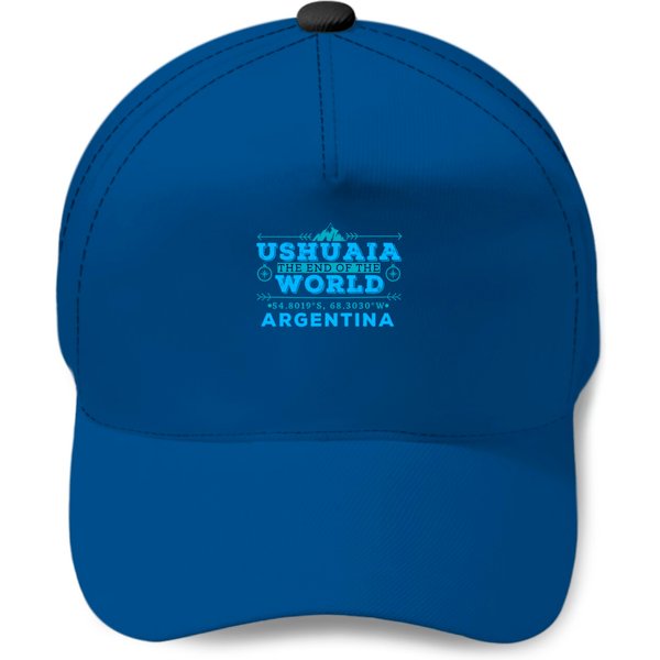 Ushuaia Argentina The End Of The World Gps Coordin Baseball Cap-image