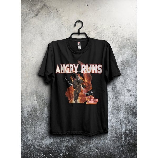 Angry Runs T-Shirt, Kyle Brandt Shirt, Football 2023, Good Morning T Shirt-image