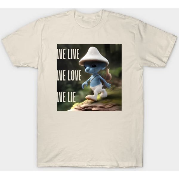 Remake Of Blue Smurf Cat Meme T-Shirt-image