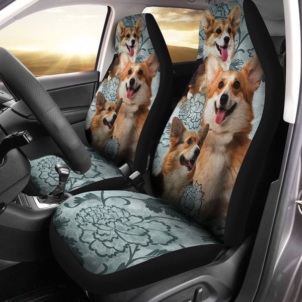 Pembroke Welsh Corgi Car Seat Covers (Set Of 2)-image