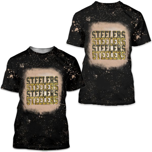 Steeler Bleached 3D T Shirt-image
