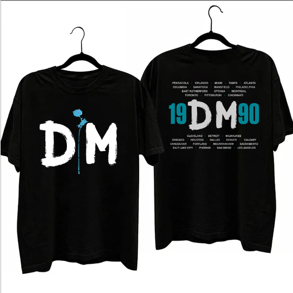 1990 Depeche Mode Violator Tour T-Shirt, 90S Depeche Mode Rock Band Tour Shirt-image