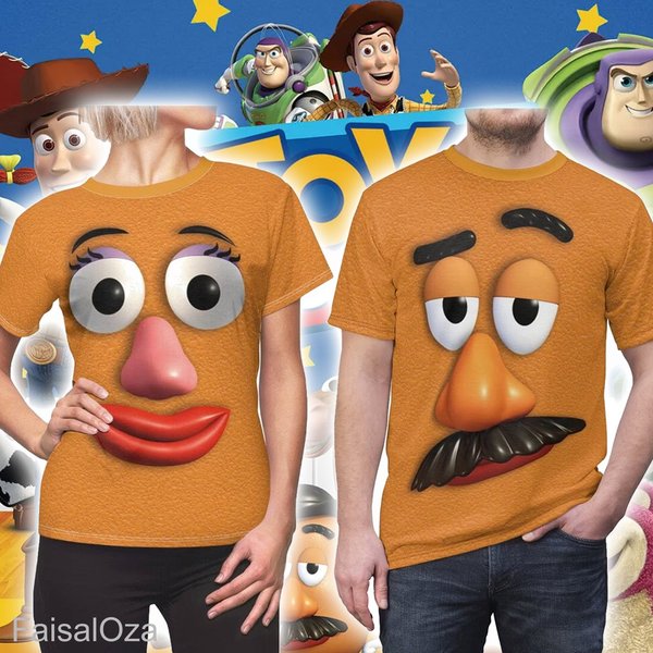 Mr Potato And Mrs Potato Head Shirt, Cute Thanksgiving Shirt-image