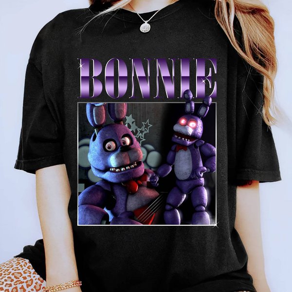 Vintage Fnaf Bonnie Shirt, Bonnie Homage Shirt, Five Nights At Freddy Shirt-image