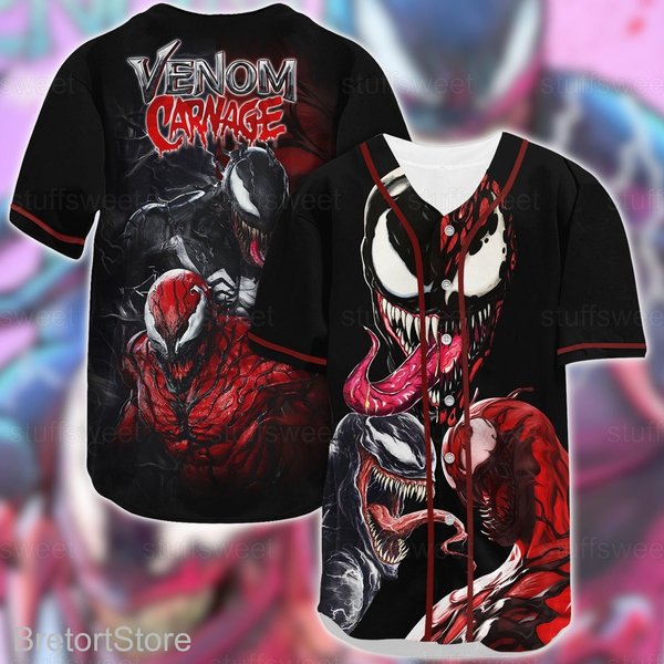 Venom Baseball Jersey, Horror Jersey Shirt-image