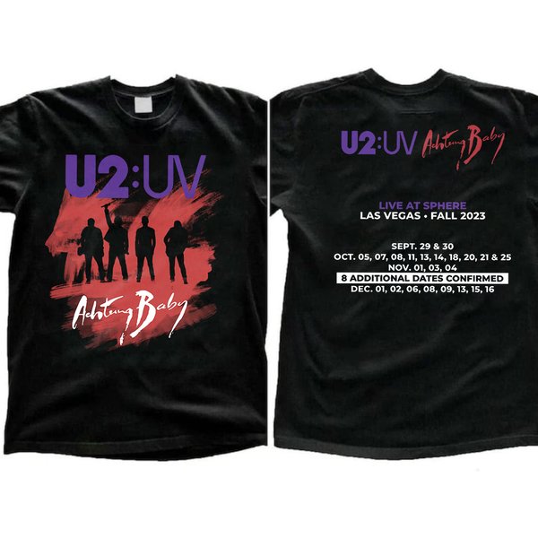 U2 2 Side Concert Shirt, Rap Hip Hop Graphic,U2 World Tour 2023 Shirt-image