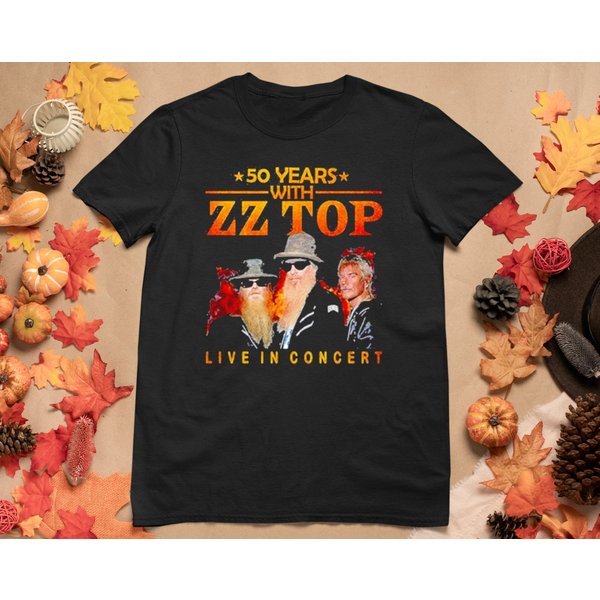 Zz Top 50 Years Live In Concert The Memories T-Shirt, Zz Top T Shirt-image
