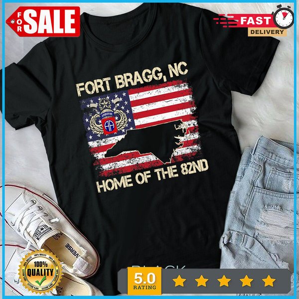 Fort Bragg Nc Home Of The 82Nd Airborne Tshirt, Veterans Day Unisex T-Shirt-image