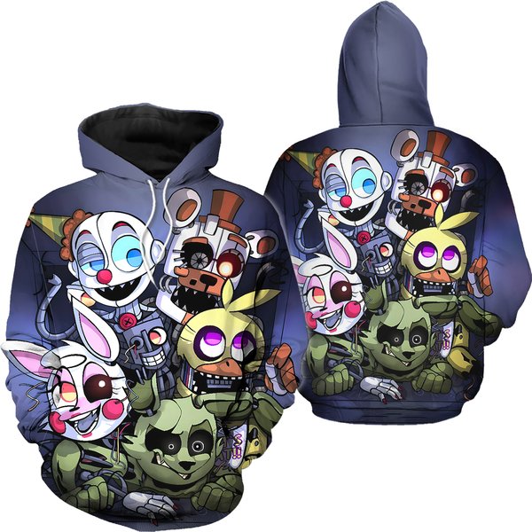 Five Nights At Freddy's 3D Printed Hoodie-image
