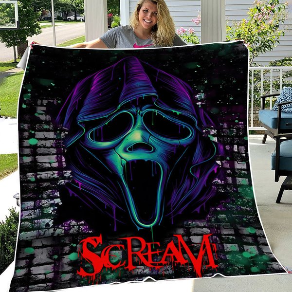Scream Ghostface Fleece Blanket-image