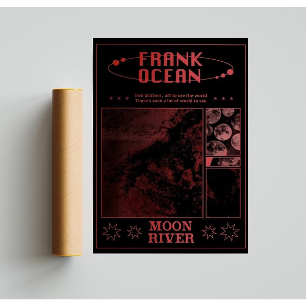 Frank Ocean - Moon River Poster, Frank Ocean Poster-image