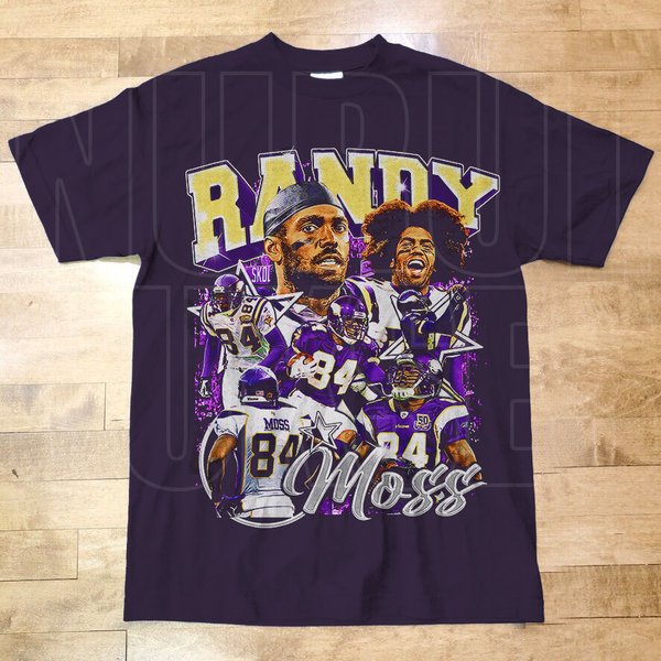 Vintage Style Randy Moss Shirt, Football Shirt, Classic 90S Graphic Tee-image