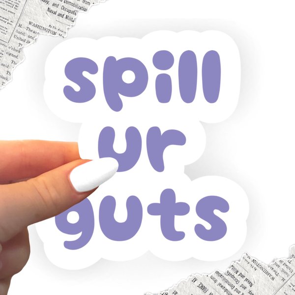 Spill Ur Guts - Olivia Rodrigo Inspired Sticker-image