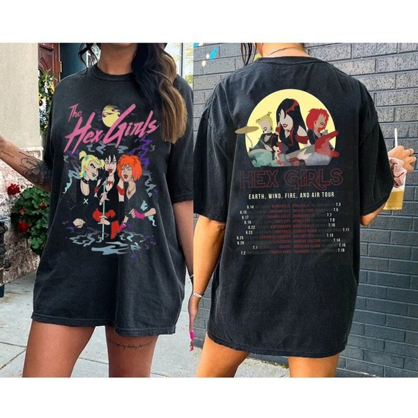 Hex Girls T Shirt, The Hex Girls Rock Band Music-image