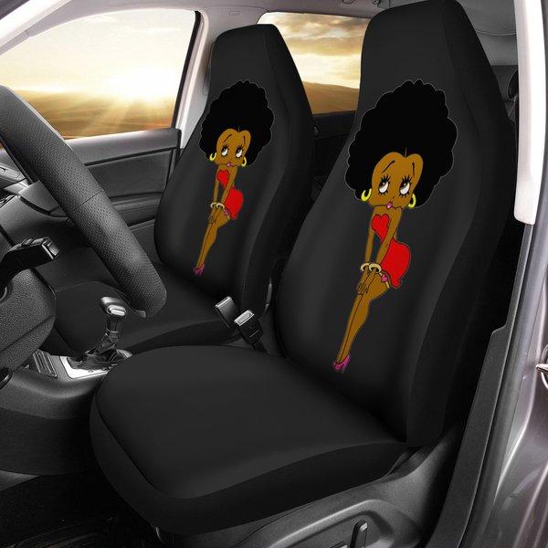 Betty Boop Afro American Car Seat Cover-image