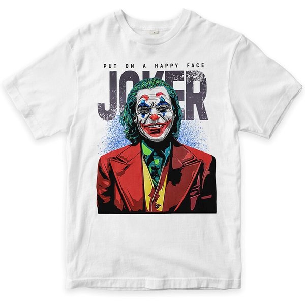 Joker Put On A Happy Face T-Shirt, Joaquin Phoenix Shirt, Men's And Women's Sizes-image