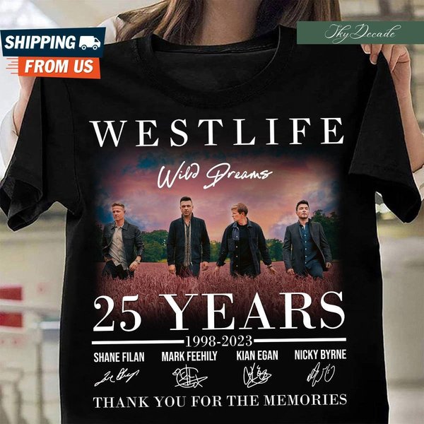 Westlife Anniversary T-Shirt For Music Lovers-image