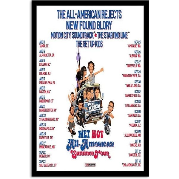 The All American Rejects Summer Tour 2023 Poster-image