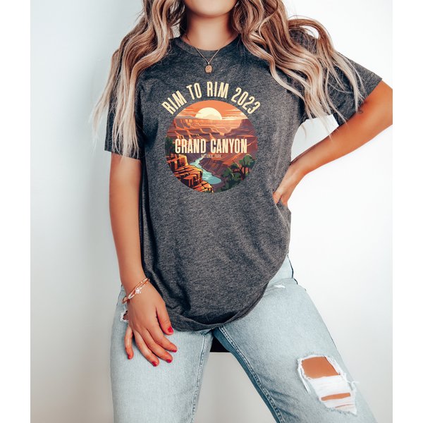 Rim To Rim 2023 Front Grand Canyon Color Tshirt